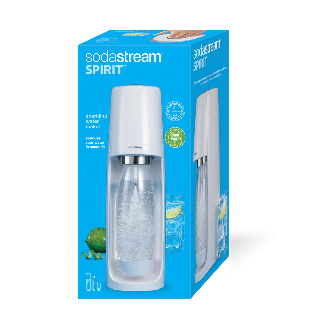 Sodastream Spirit Gasatore Acqua Frizzante, Bianco