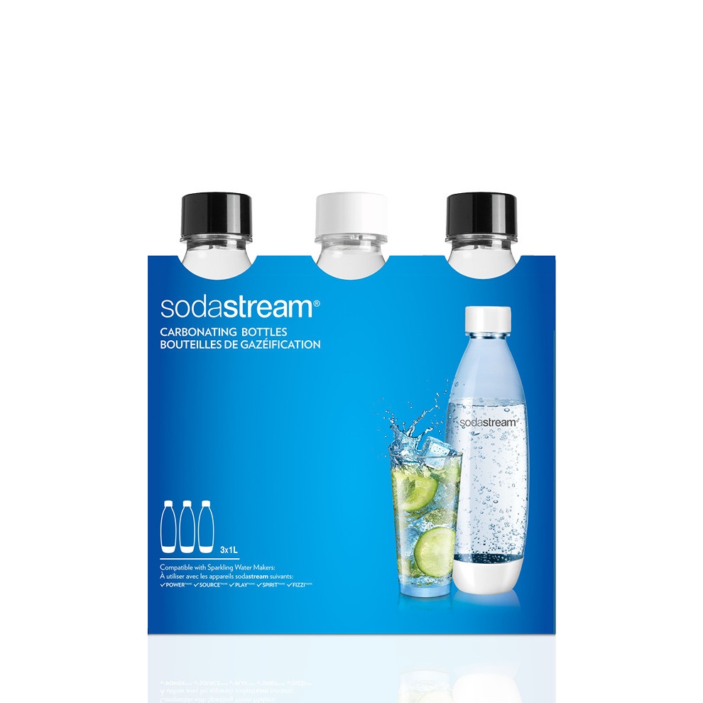 Bottiglie Fuse Sodastream lavabili in lavastoviglie 1 litro