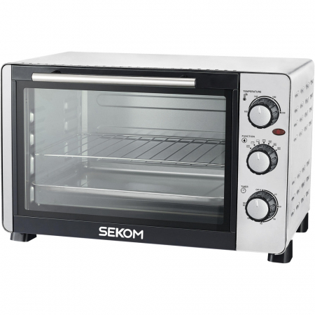 Sekom FVS830CS Forno Elettrico Ventilato 1500W, Capacità 30L, Silver